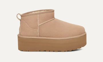 Damen Classic Ultra Mini Plateau-Boot Sand