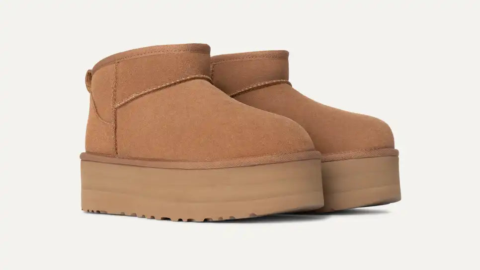 Damen Classic Ultra Mini Plateau-Boot Chestnut