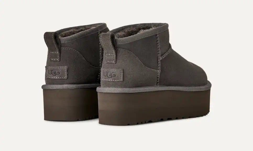 Damen Classic Ultra Mini Plateau-Boot Charcoal