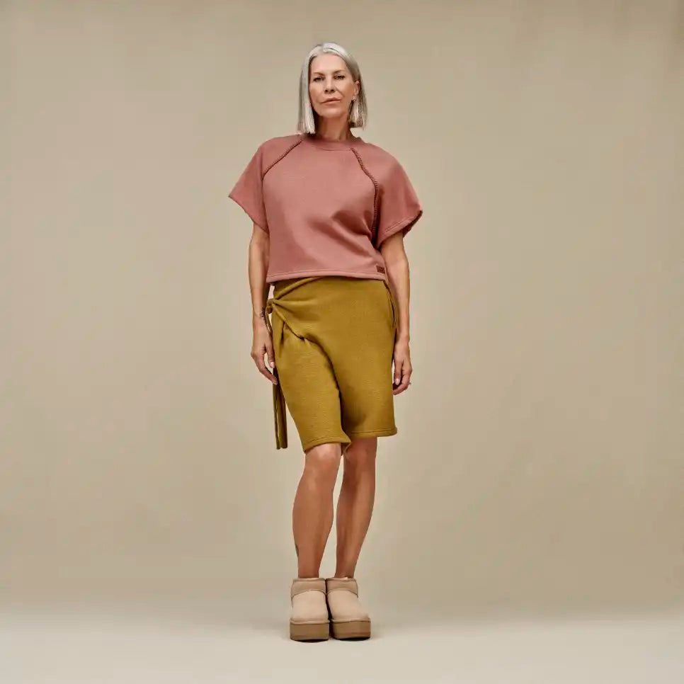 Damen Classic Ultra Mini Plateau-Boot Sand